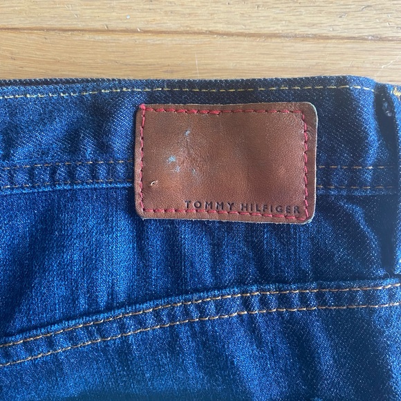 VINTAGE Y2K TOMMY HILFIGER JEANS SIZE 16A DARK WASH STRAIGHT LEG BOYFRIEND NWT - Picture 9 of 15